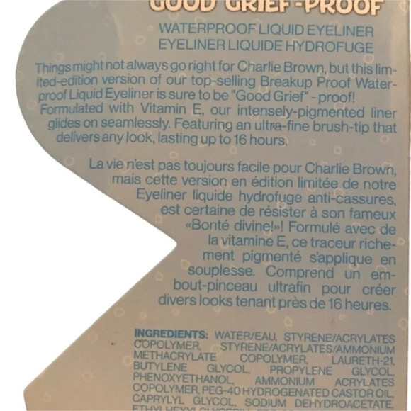 WET N WILD SET Ltd Peanuts Holiday Hugs Eyelash Curler Liquid Eyeliner NEW NIP - Picture 12 of 16